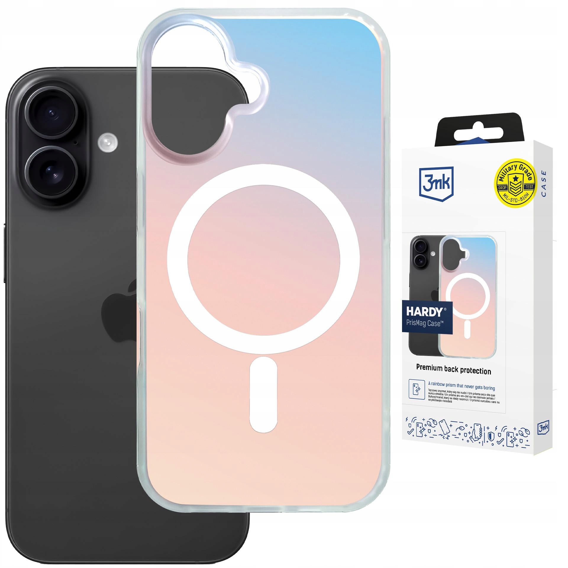 Vícebarevné Pouzdro MagSafe na Apple iPhone 16 3mk Hardy PrisMag Case