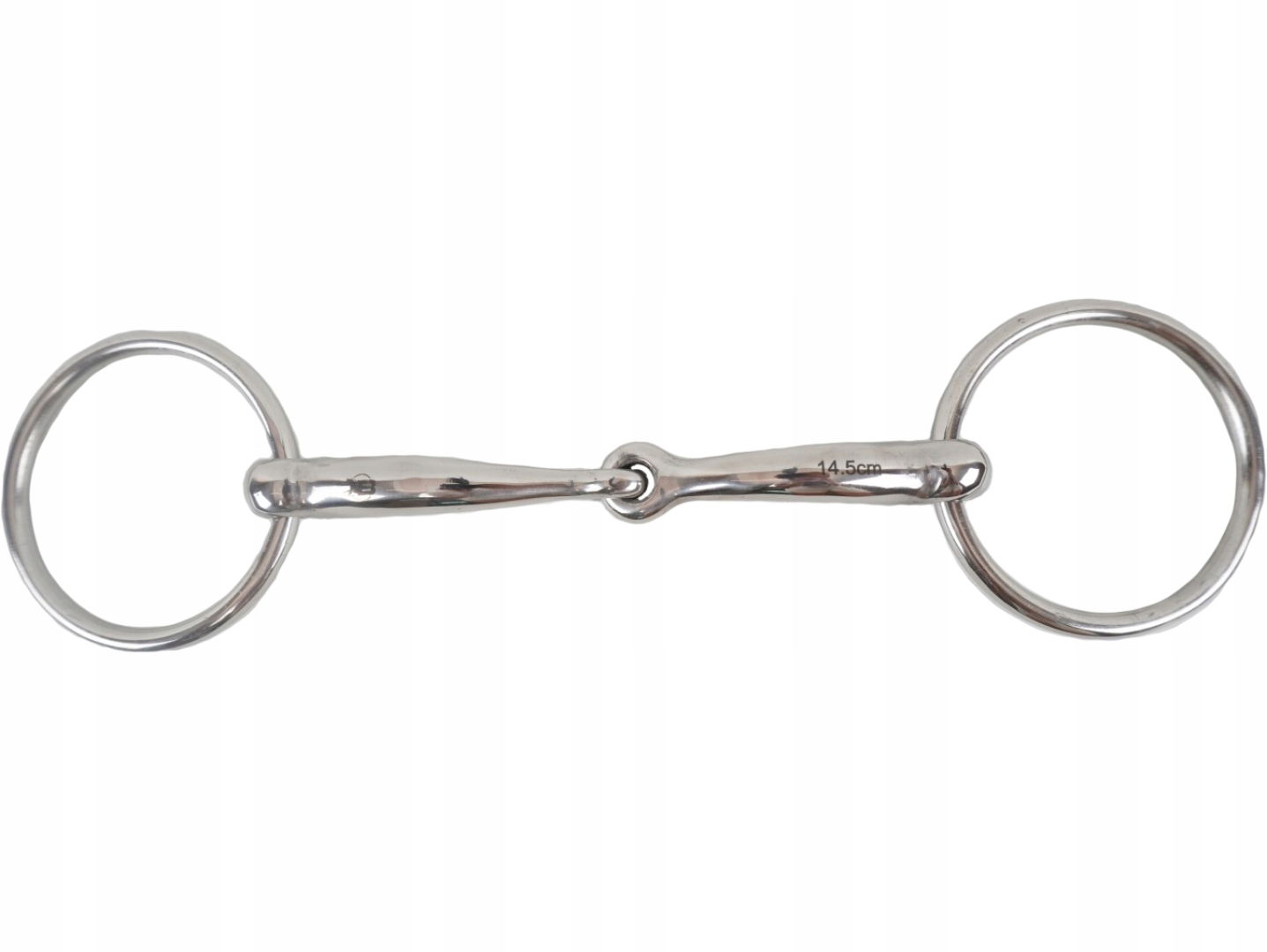 Wędzidło Anatomiczne pojedynczo łamane puste Balotade 13,5 cm