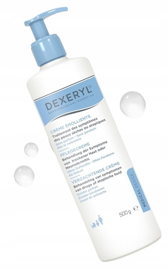 Dexeryl Emolient sucha skóra, Azs, Krem do skóry suchej i atopowej, 500g