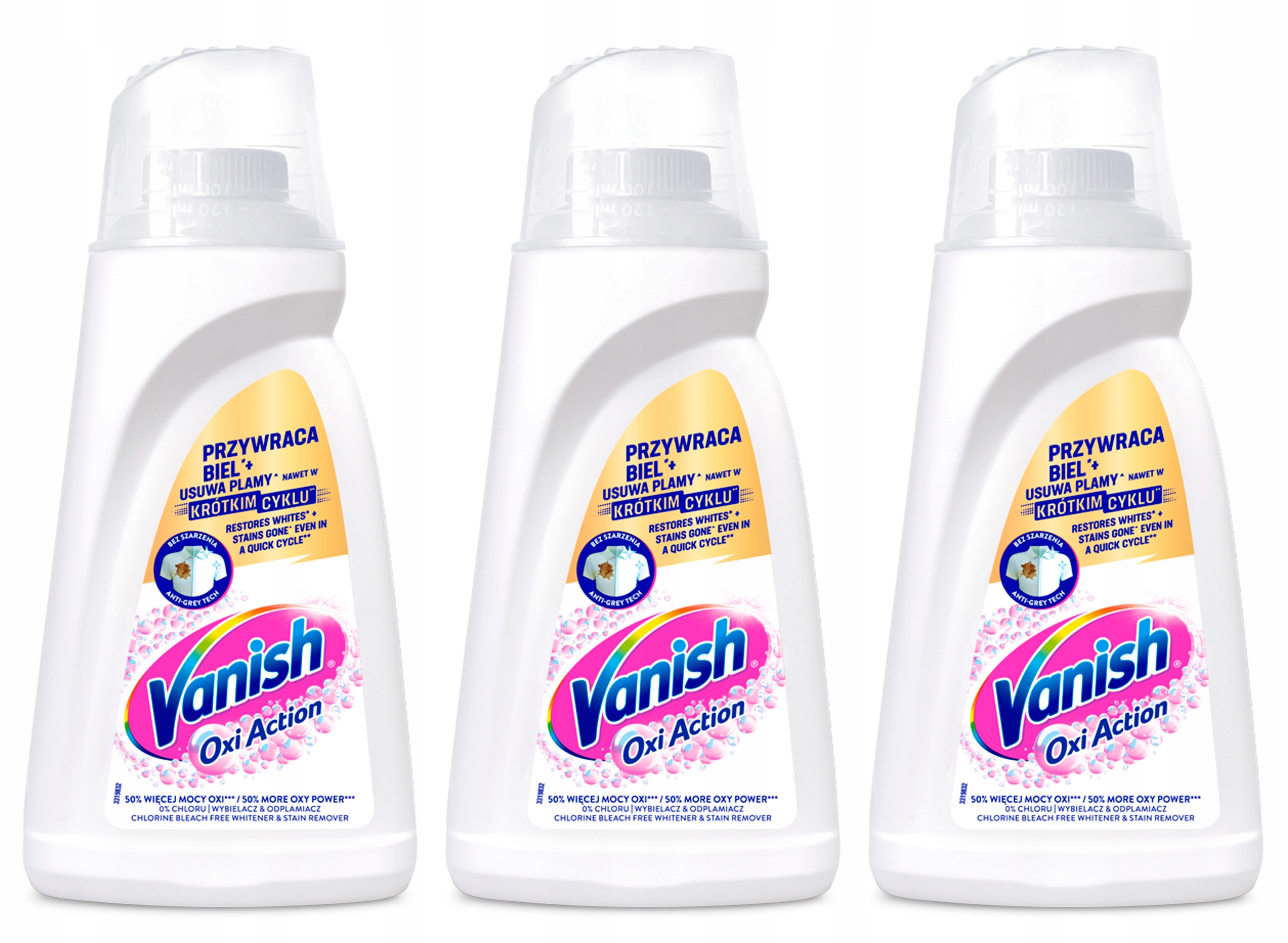 Vanish Oxi Action White Odstraňovač skvrn na tkaniny v gelu 1 l