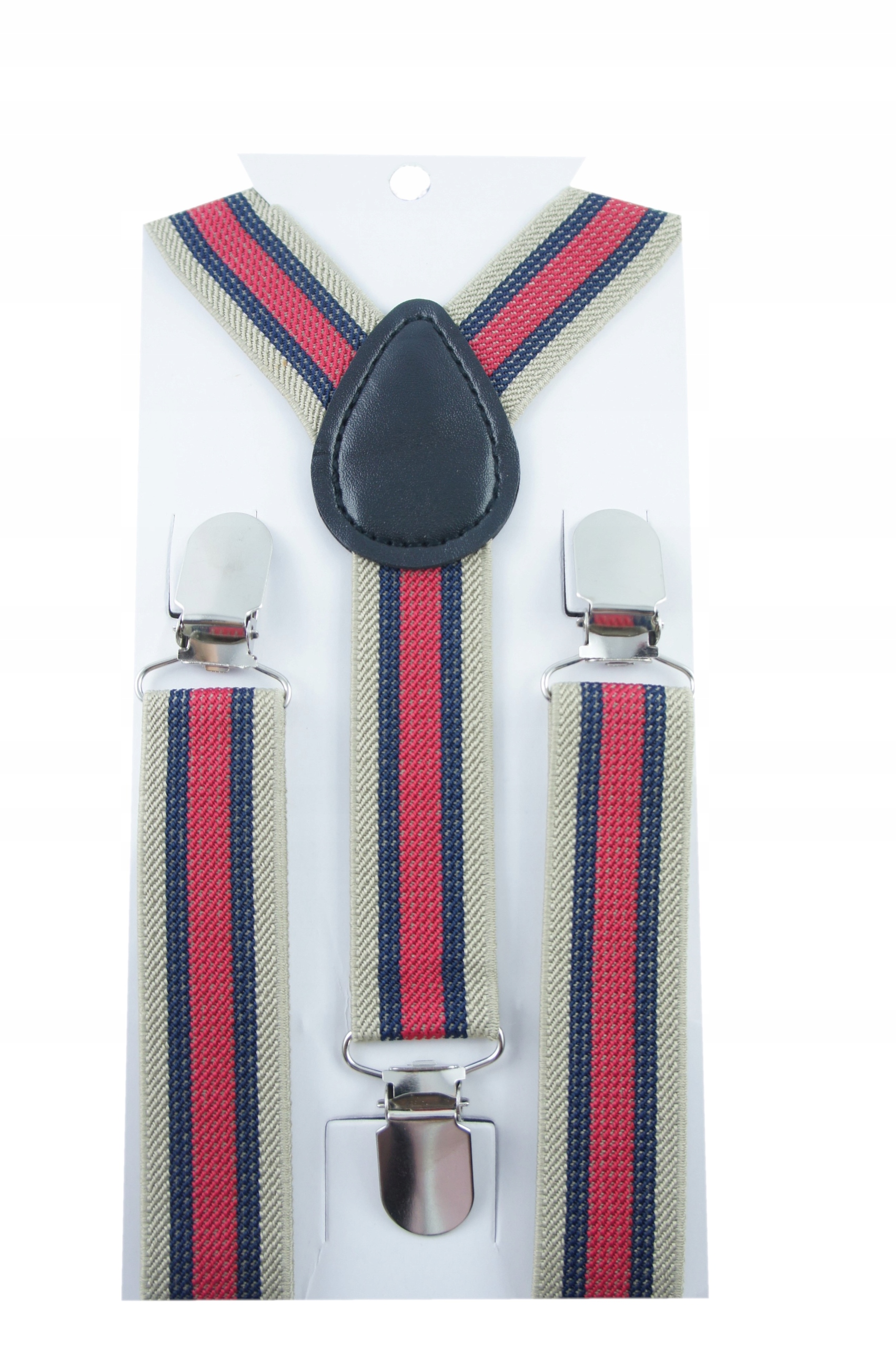 Szelki do spodni w paski dla chłopca regulowane rozm uniwers do 140 cm