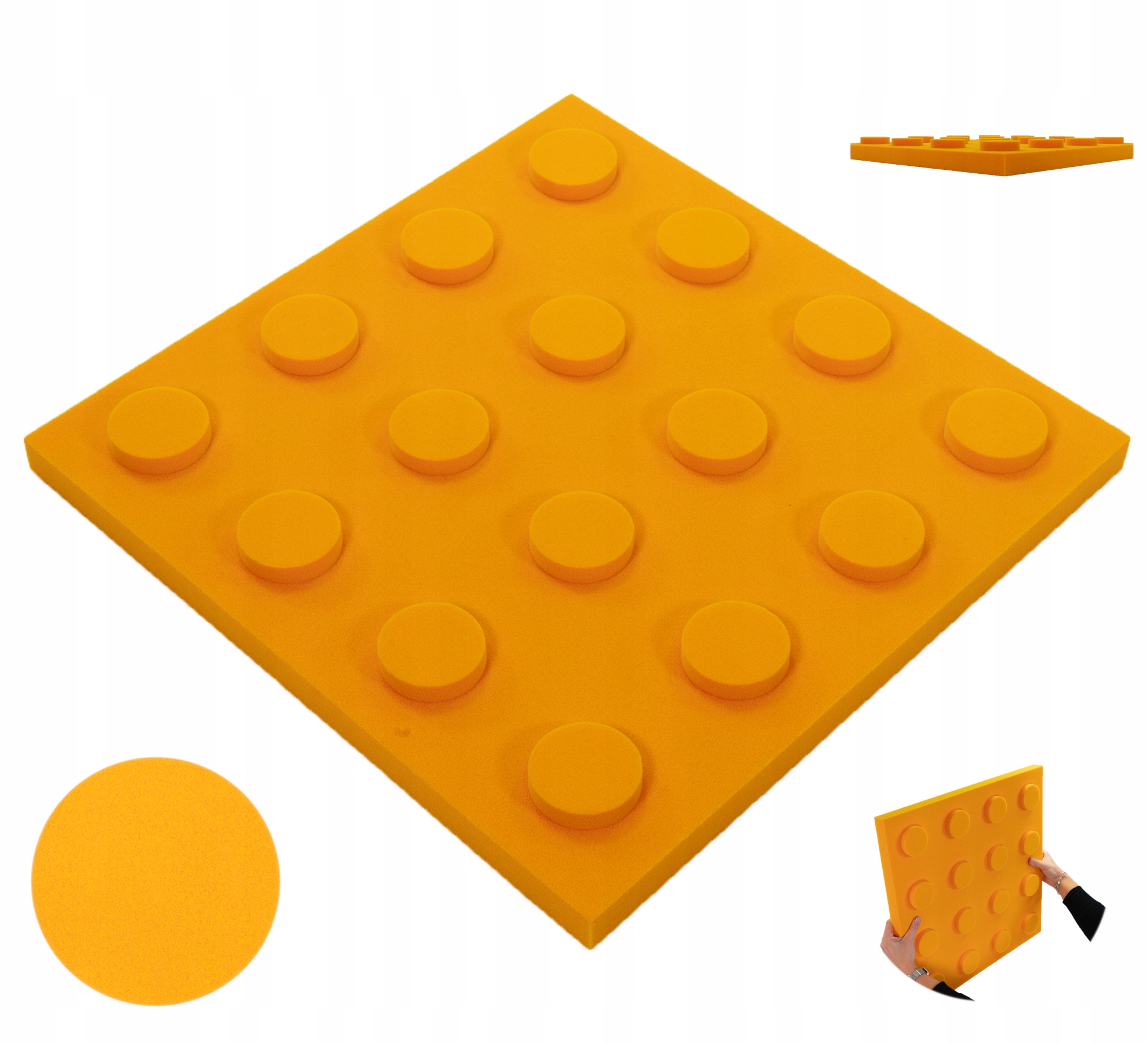 Klocek akustický panel Decor pěna měkká dekorace 50x50 gr. 4 cm atesty