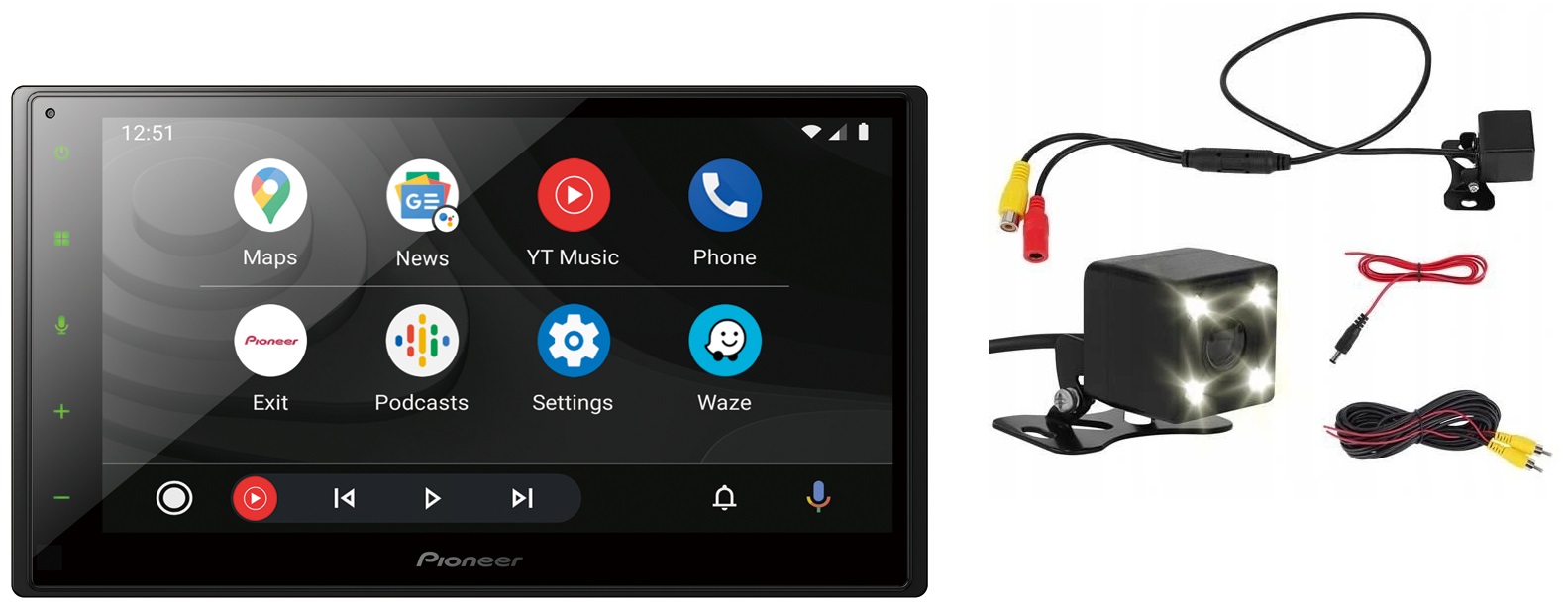 Pioneer SPH-DA160DAB Autorádio Android CarPlay cúvacia kamera