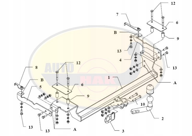 Hak holowniczy odkręcany SEAT CORDOBA SC40 Producent Auto-hak