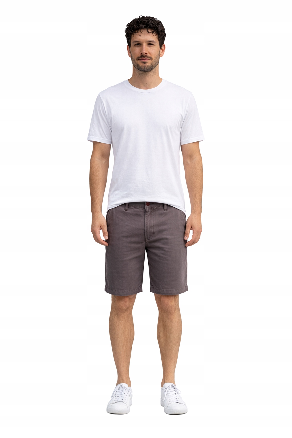 Levis Šedé Kraťasy Kalhoty Rovného Střihu Ke Kolenům Bavlna 36 I4A