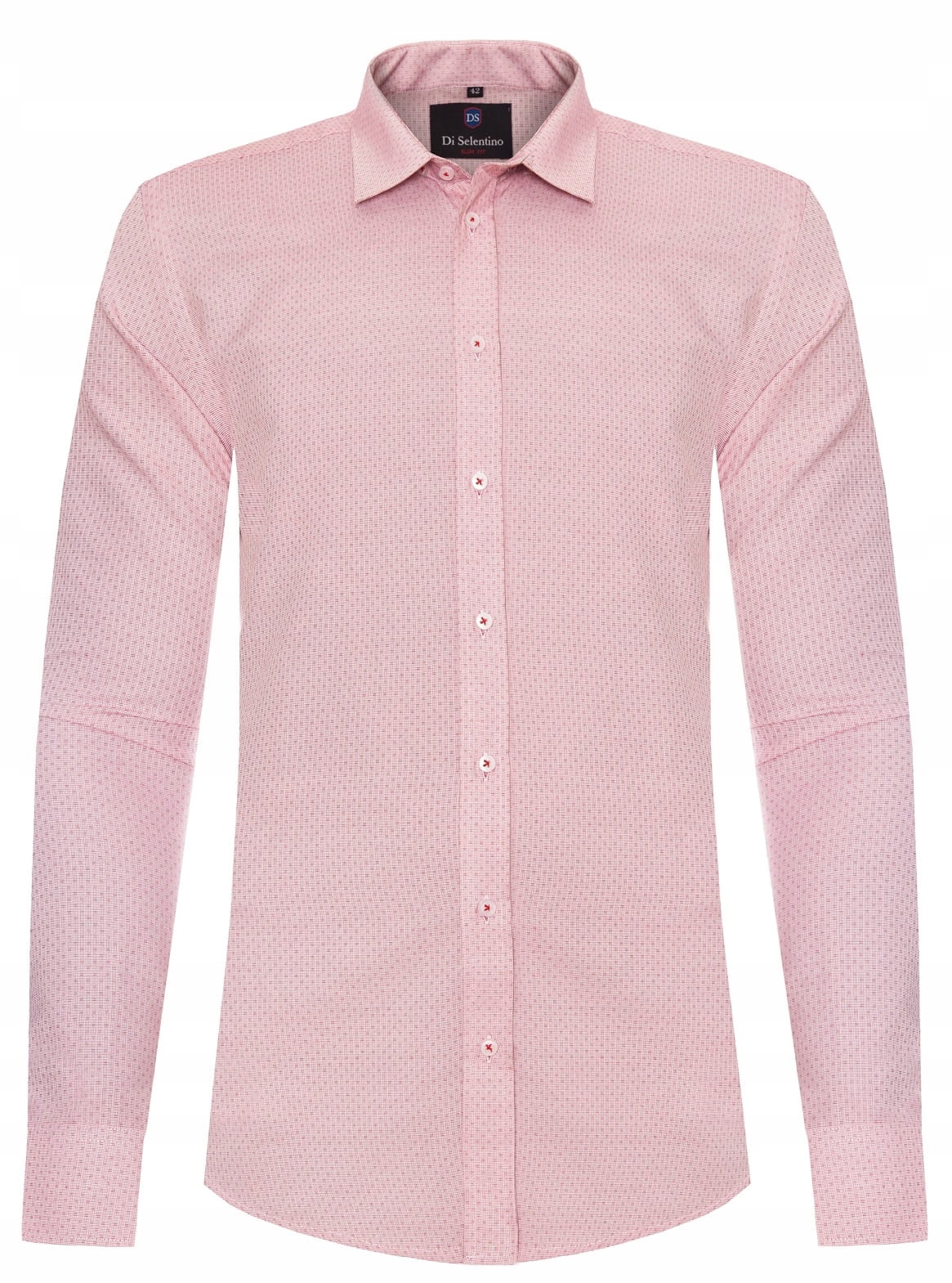 Pánská Košile DI Selentino Růžová Zaragoza Slim Shirt: 42