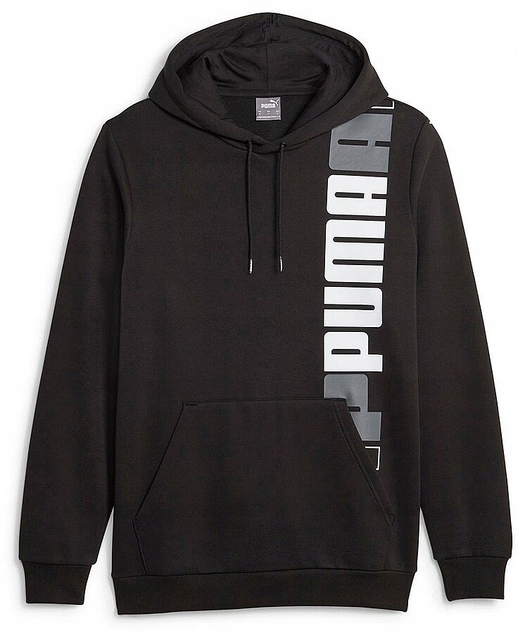 Bluza męska sportowa Puma Ess+ Logo Lab Hoodie r.M Czarna Z Kapturem