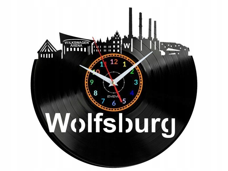 Wolfsburg Dárek Originální dekorace do domu Hodiny z vinylové desky