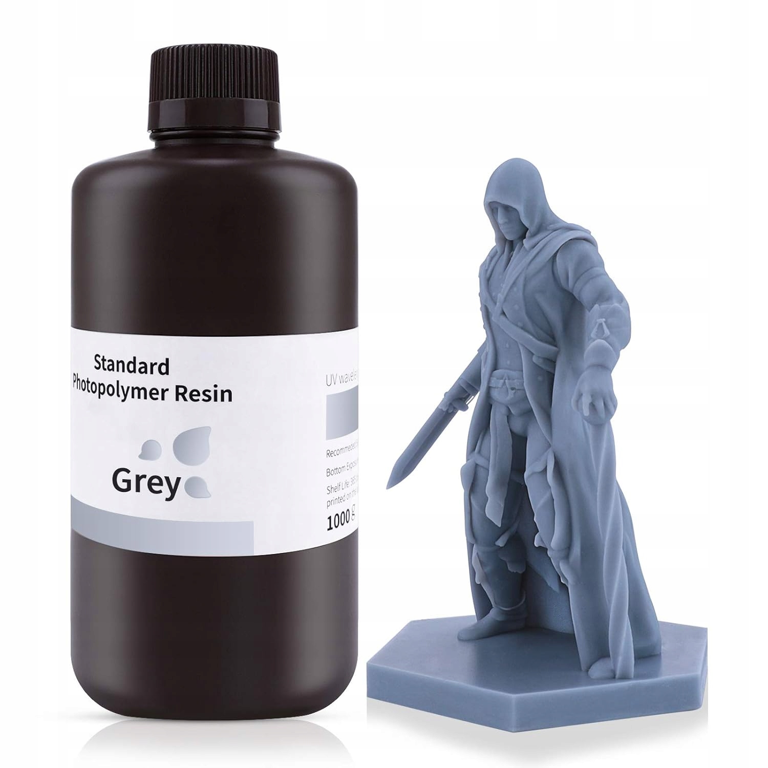 Elegoo Standard Grey Resin 0.1kg - Exceptional Detail and Stability