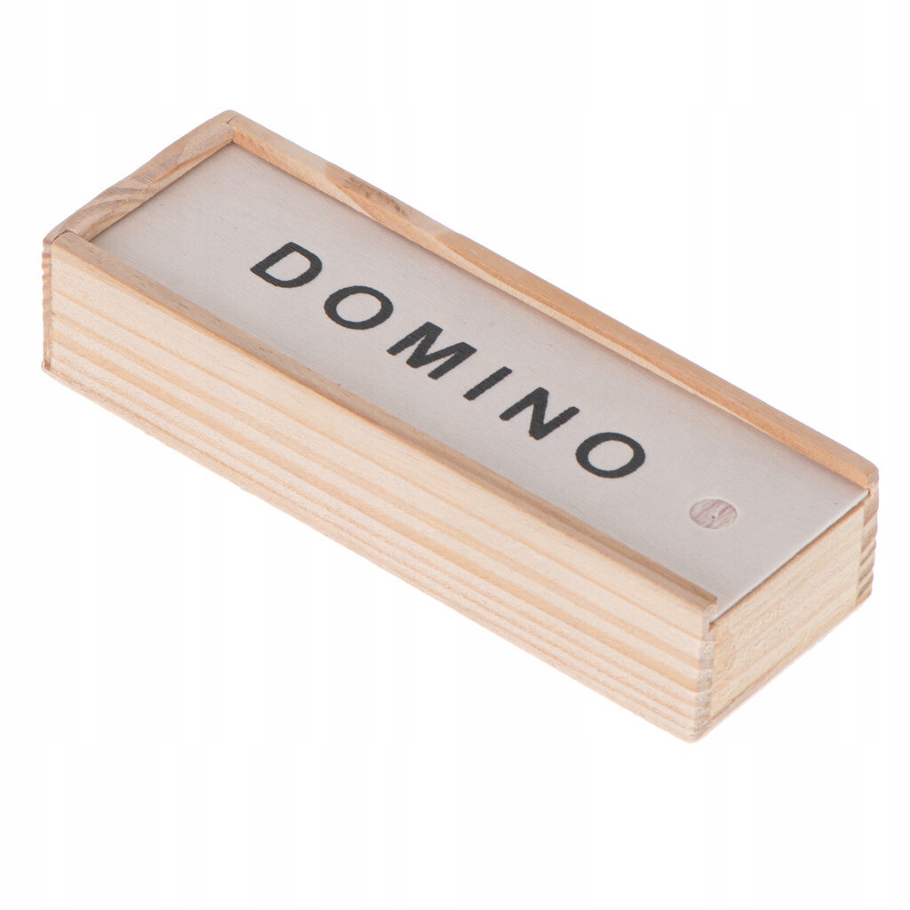 DOMINO DREWNIANE KLOCKI GRA RODZINNA + PUDEŁKO Waga produktu z opakowaniem jednostkowym 0.12 kg