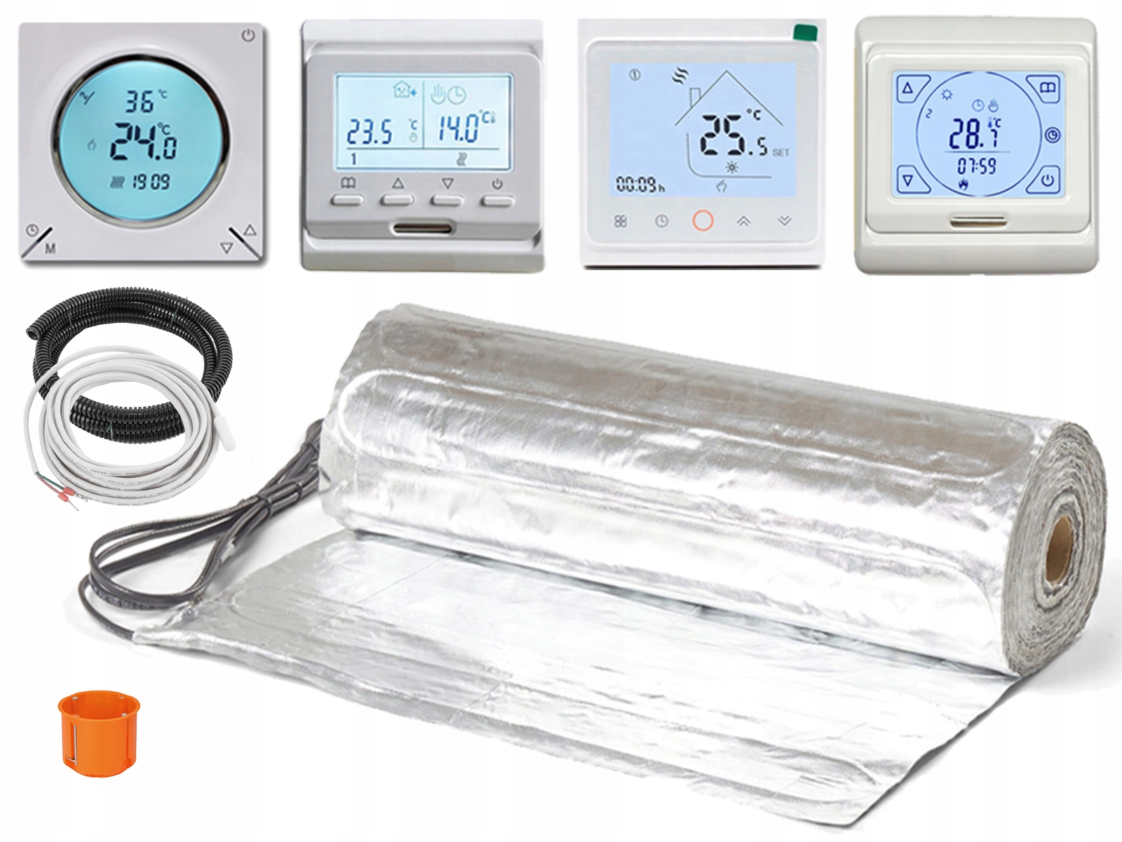 Kompletná sada vykurovacej rohože pod Panely 10 m2 150 W/m2 Regulátor