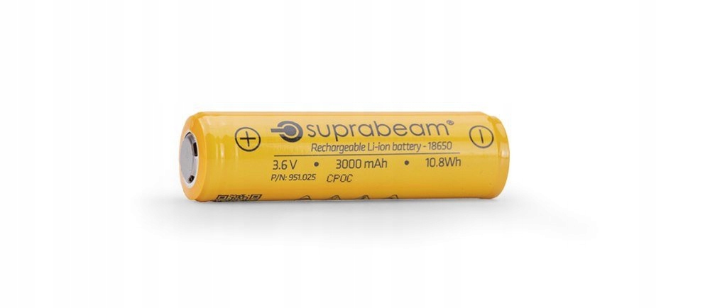 Akumulátor baterie Li Ion 18650 Suprabeam pro svítilnu Q5xrs