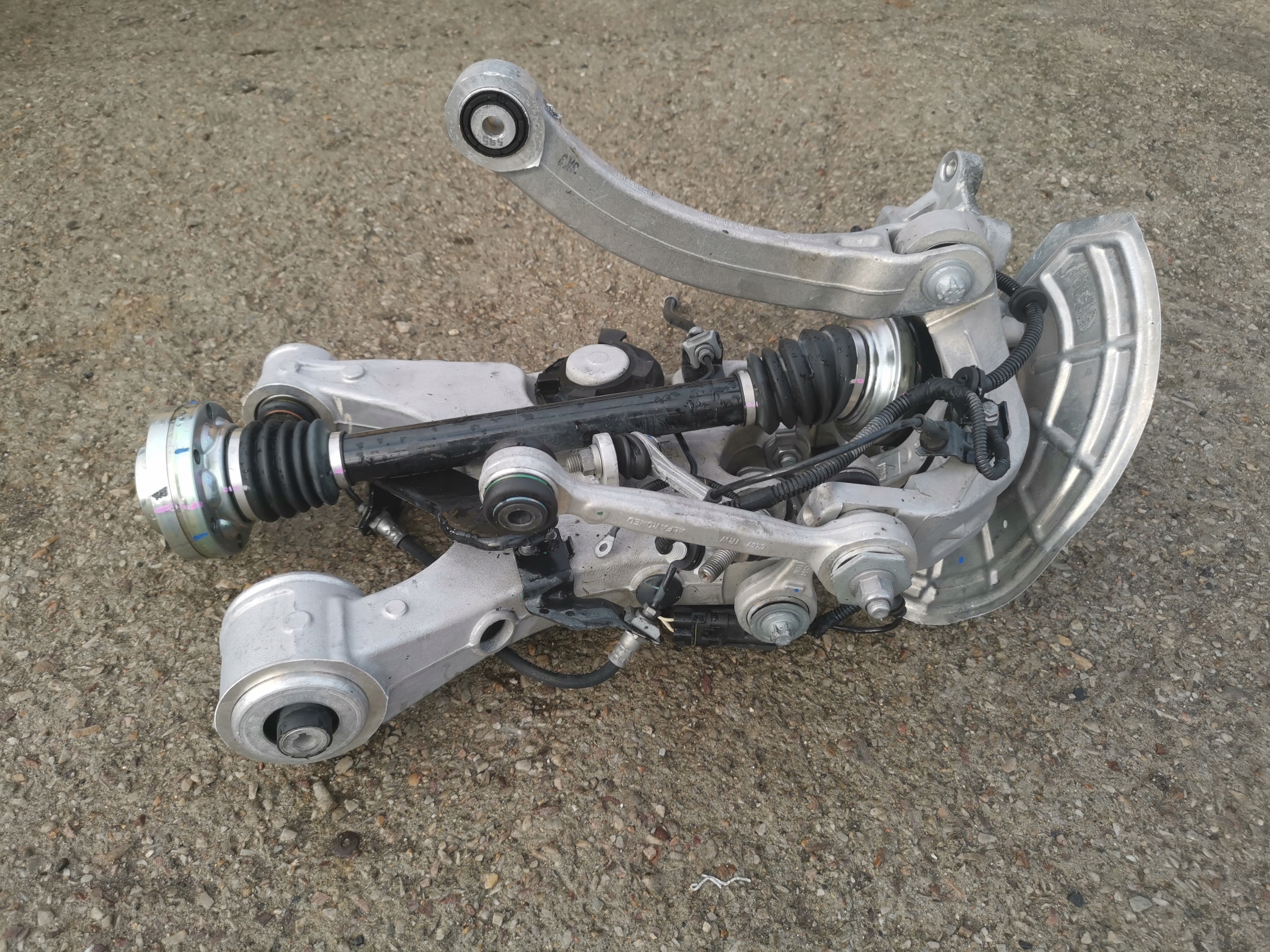 complete side springing left rear part GIULIA QV