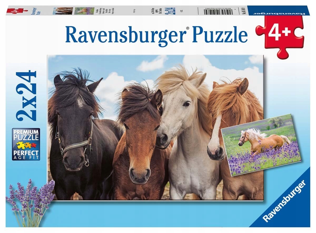 

Ravensburger Puzzle dla dzieci 2D: Konie 2x24 elem