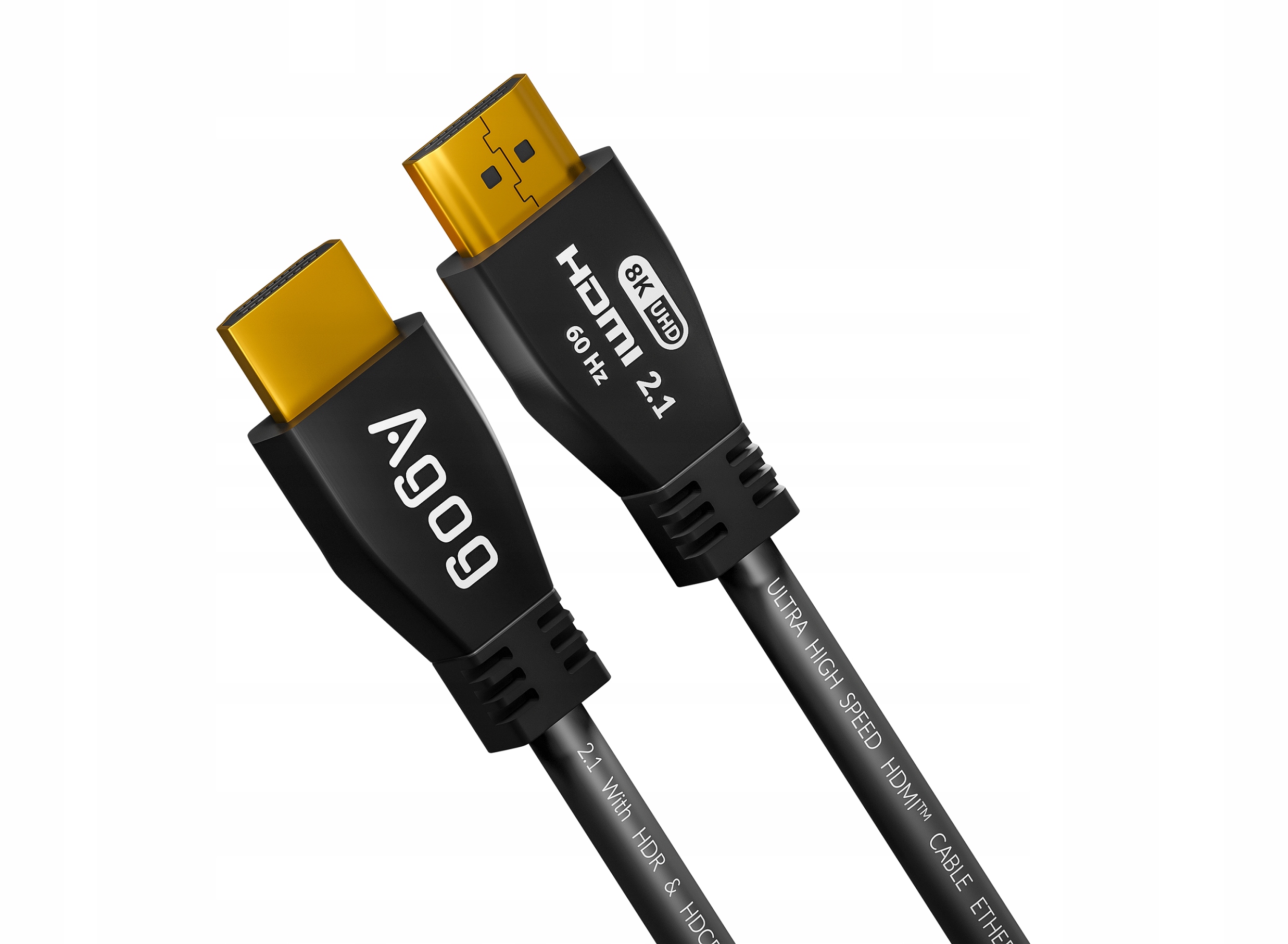 AGOG KABEL HDMI 2.1 8K 60Hz 4K 120Hz HDR 3D ETHERNET PREMIUM 48Gbps 0,5m Standard HDMI 2.1