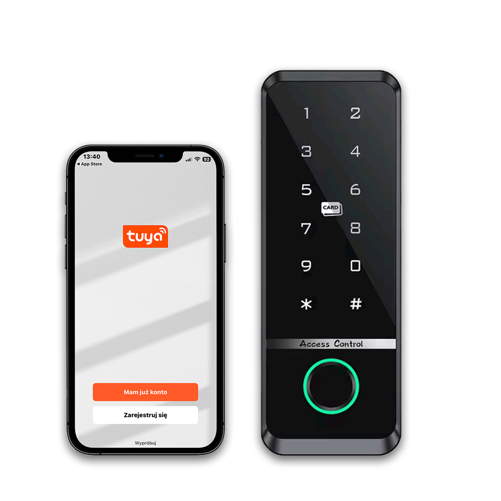 Elektronický Zámek Na Dveře Branky Kód Tuya Čtečka Karet Vnější Rfid
