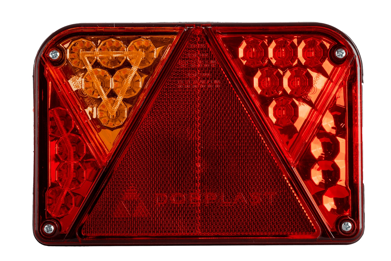 Zadní světlo Dobplast Led 6 funkcí levé 12V IP68 pro přívěsný vozík Tir