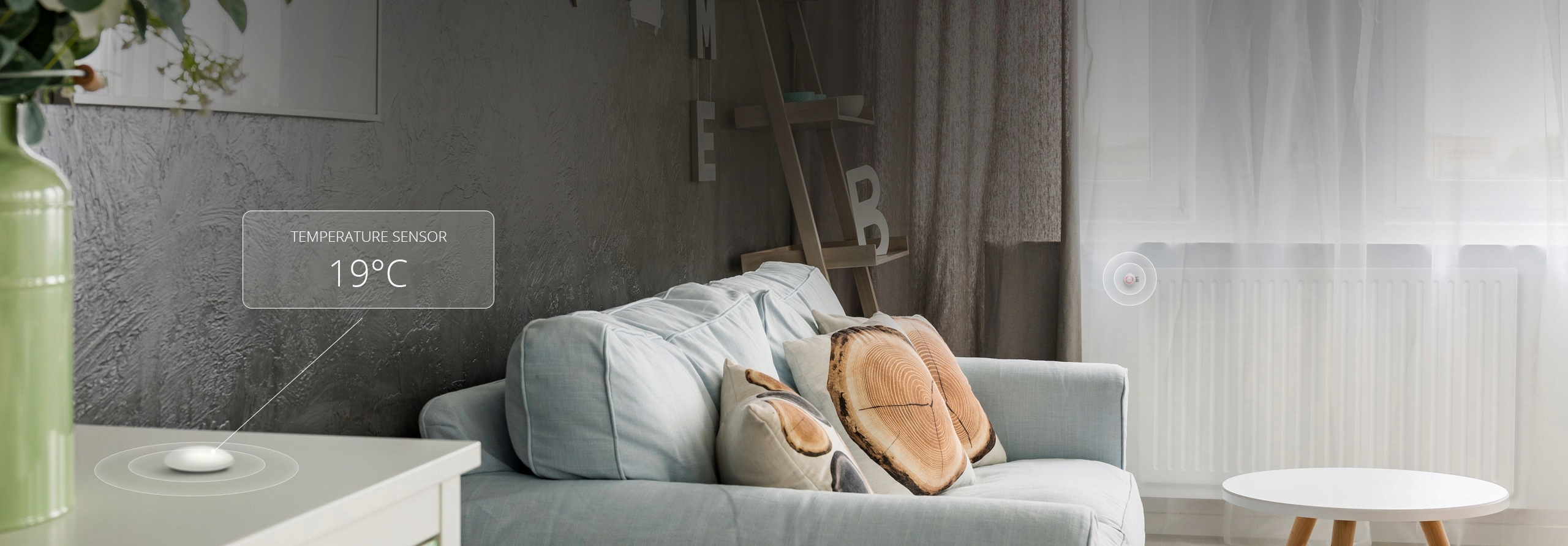 FIBARO Temperature Sensor czujnik do głowicy Marka FIBARO