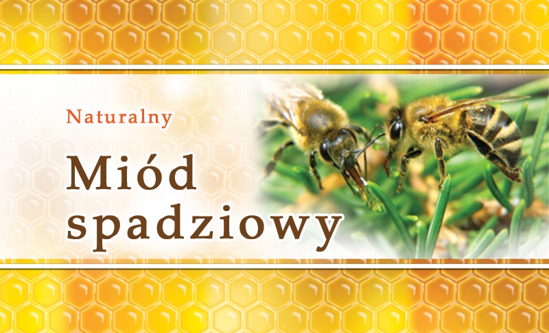 

Etykiety małe mini Miód Spadziowy naturalny100 szt