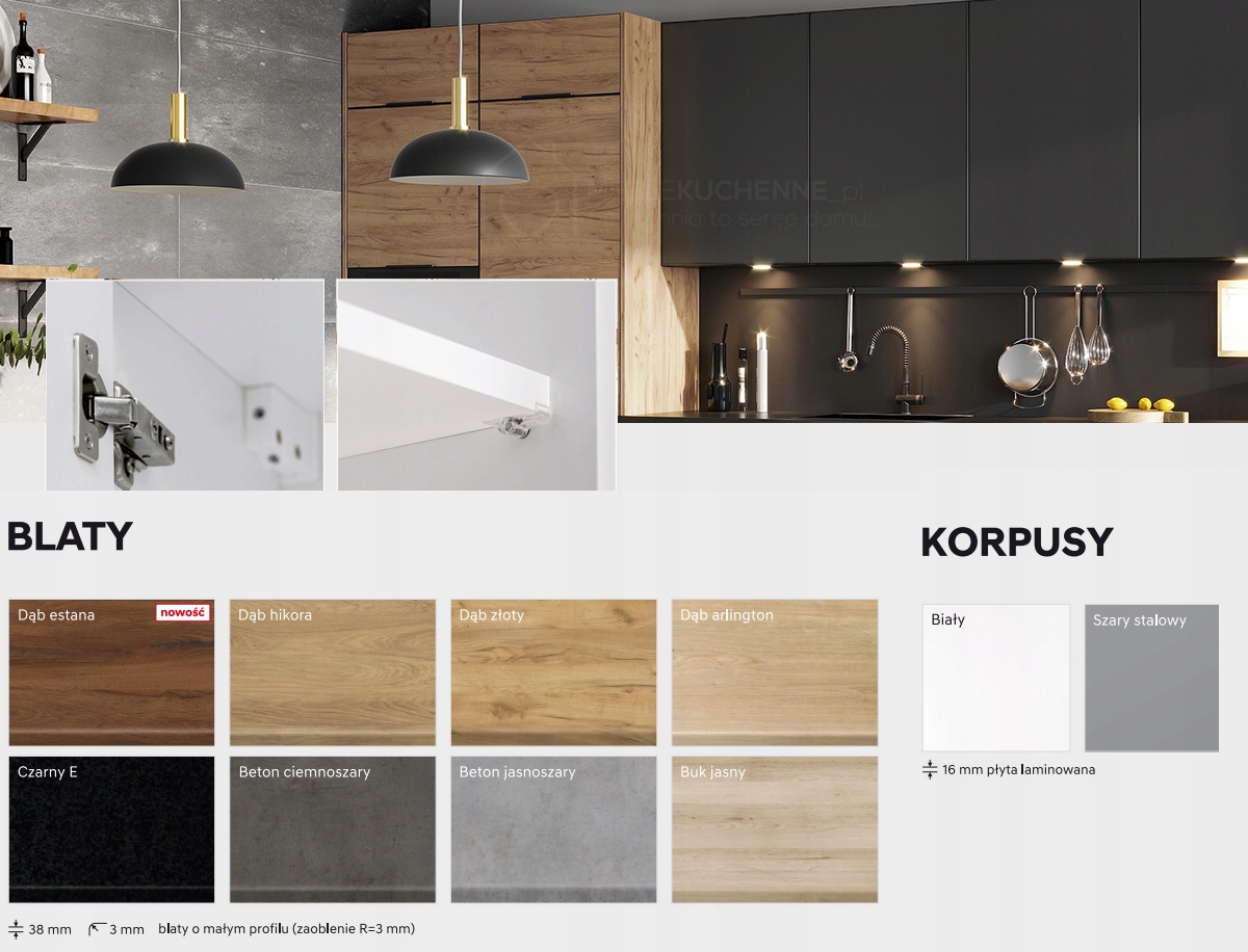 D55.1 - szafka dolna KamMono P4 Głębokość mebla 51 cm