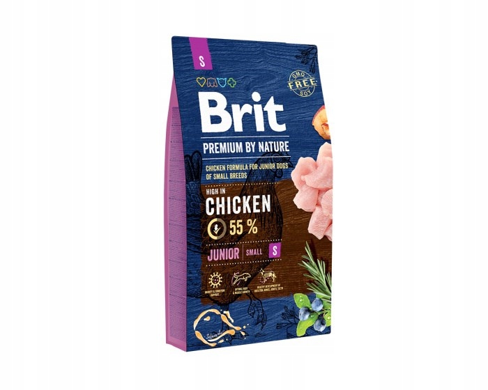 Levně Brit Premium by nature Junior S – suché krmivo pro štěňata – 8 kg