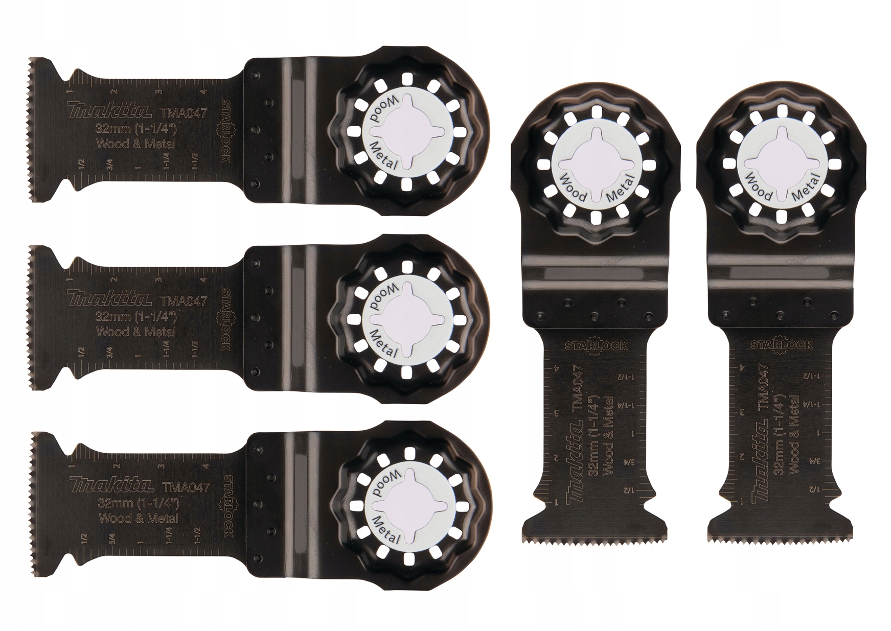 Makita Pilové Listy Pro Hloubkové Řezání 32 mm BiM Na Dřevo Kov 5 Kusů