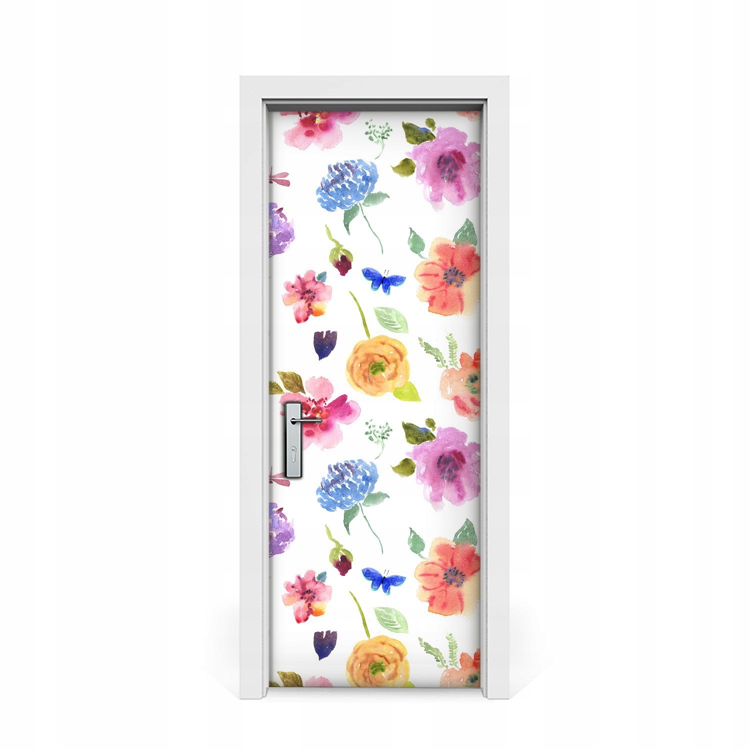 

Naklejka na drzwi Kwiaty ogrodowe letnie 75x205