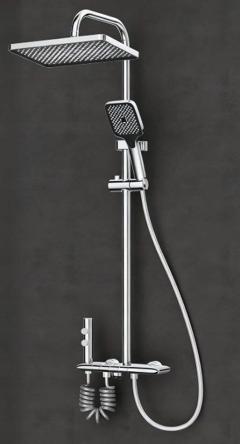 Lanmou Sprchový stĺp 4v1 s dažďovou sprchou 30 x 20 G