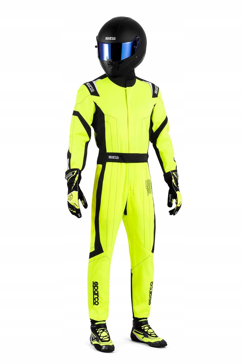 Kombinéza Sparco Thunder homologácia Fia 8877-2022 žlto-čierna XXL