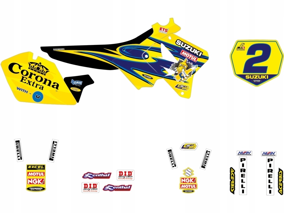 Blackbird Sada Nálepiek (oklein) Suzuki Rm 125/250 '01-'24 Replica Team