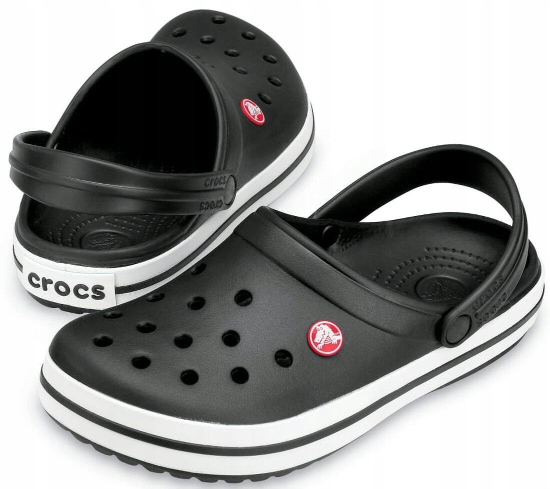 Nazouváky pánské černé lehké pantofle Crocs Crocband 11016-001 R 37-38