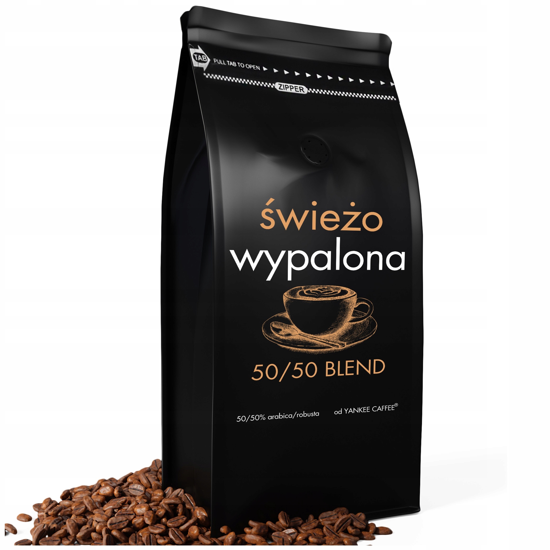 Levně Káva zrnková 1kg Čerstvě Pražená Arabica Robusta