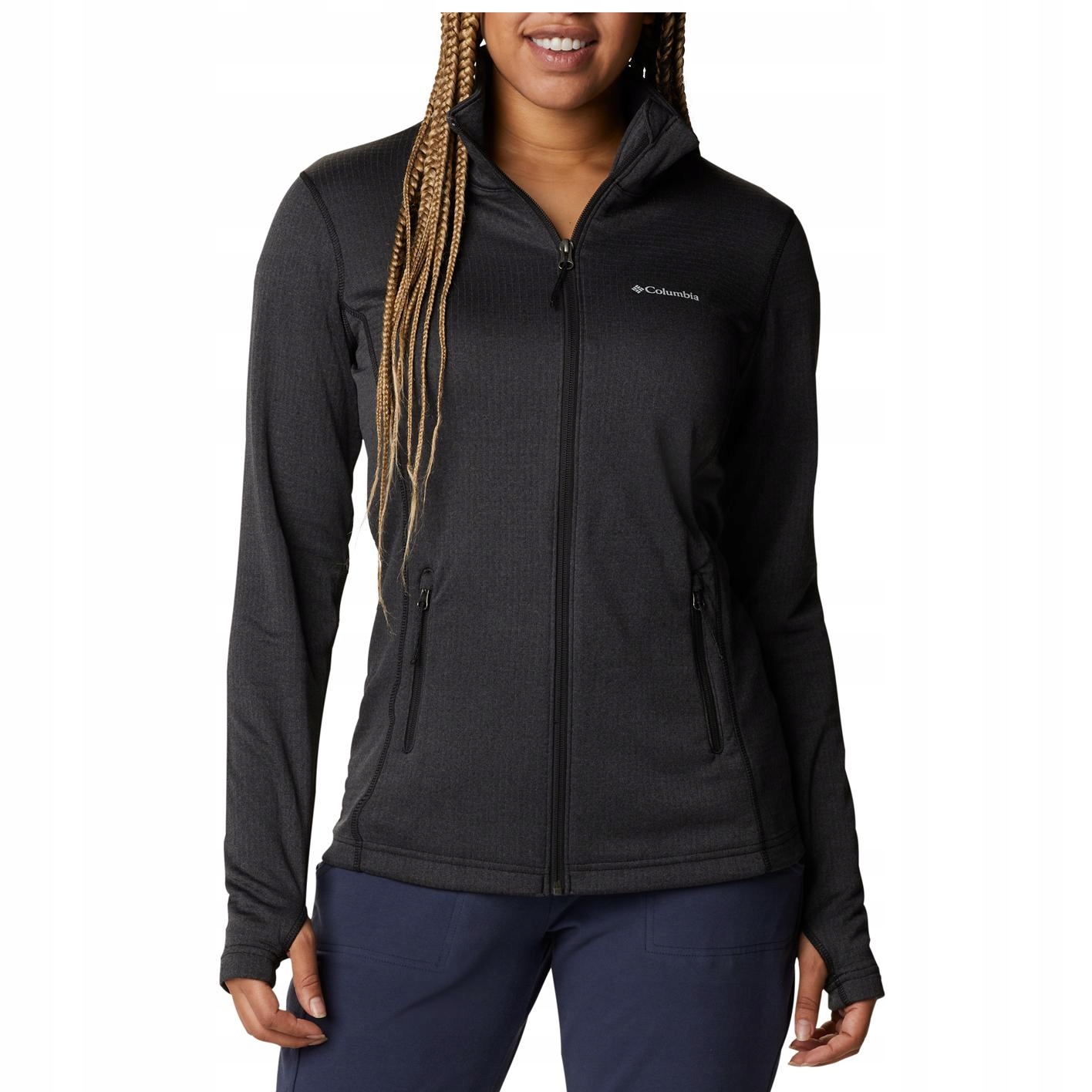 Damska Bluza Polarowa W Park View Grid Fleece Full