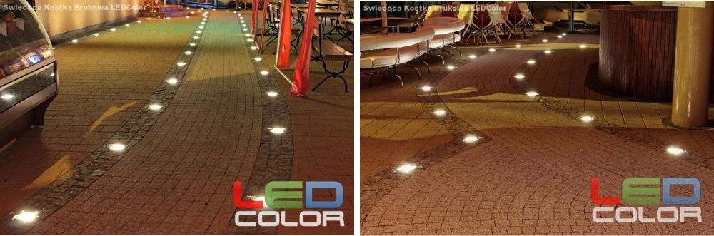 18x Świecąca Kostka Brukowa LED Akropol 14x10 BD Gama kolorystyczna inny kolor