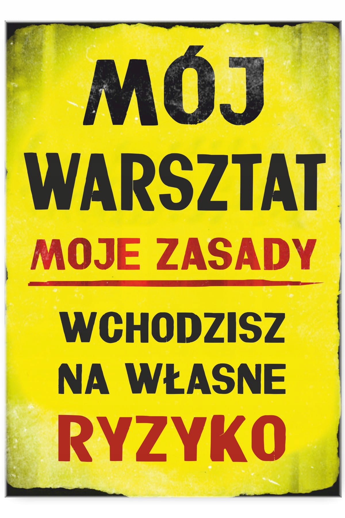 

Dekoracja Ścienna Plakat Metal Blacha