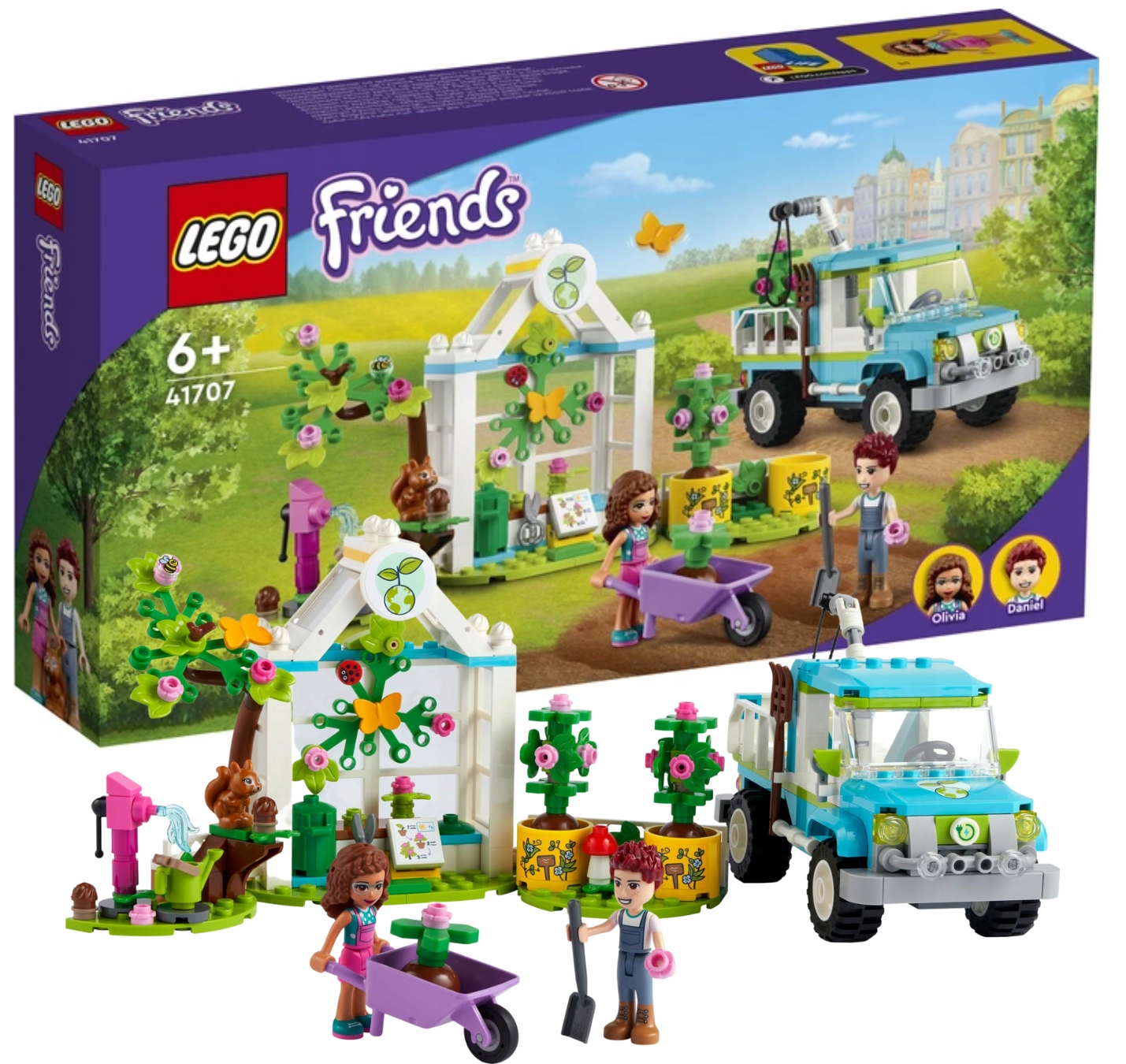 Lego Friends Furgonetka Na Výsadbu Stromů pro automobil 41707