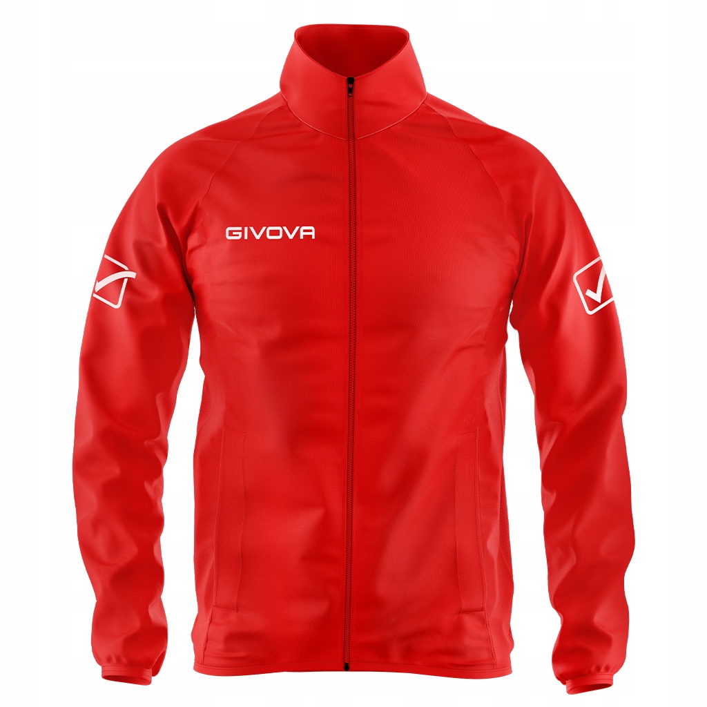 Ortalion Przeciwdeszczowy Givova Basico Rosso r.XL
