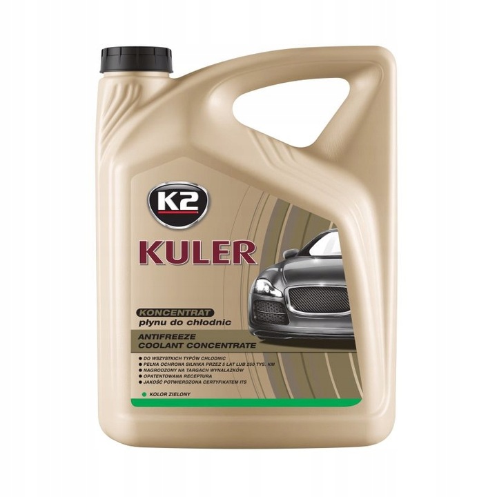 K2 T215Z Turbo Kuler 5L Koncentrát Tekutina do chladičov zelená T215Z