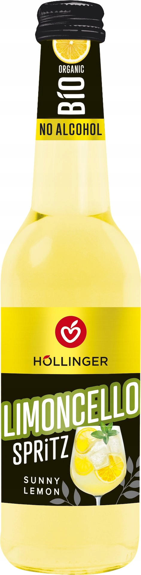 Bezalkoholový Šumivý Drink Limoncello Bio 330 ml Hollinger