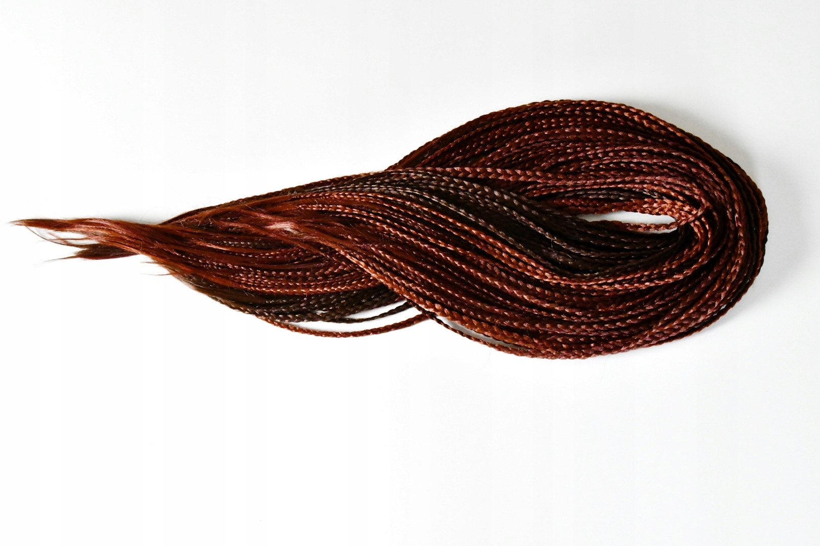 Sada opakovaně použitelných copánků 60 kusů, 120 konců hnědá