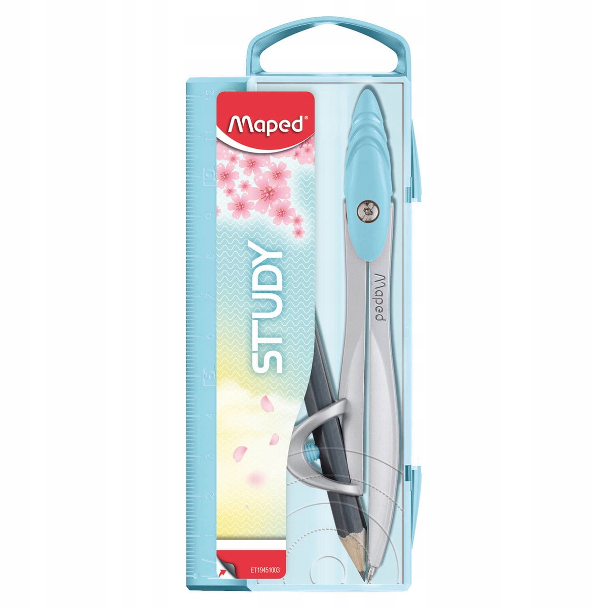 CYRKIEL METALOWY SZKOLNY Study + OŁÓWEK MAPED Kod producenta 194111