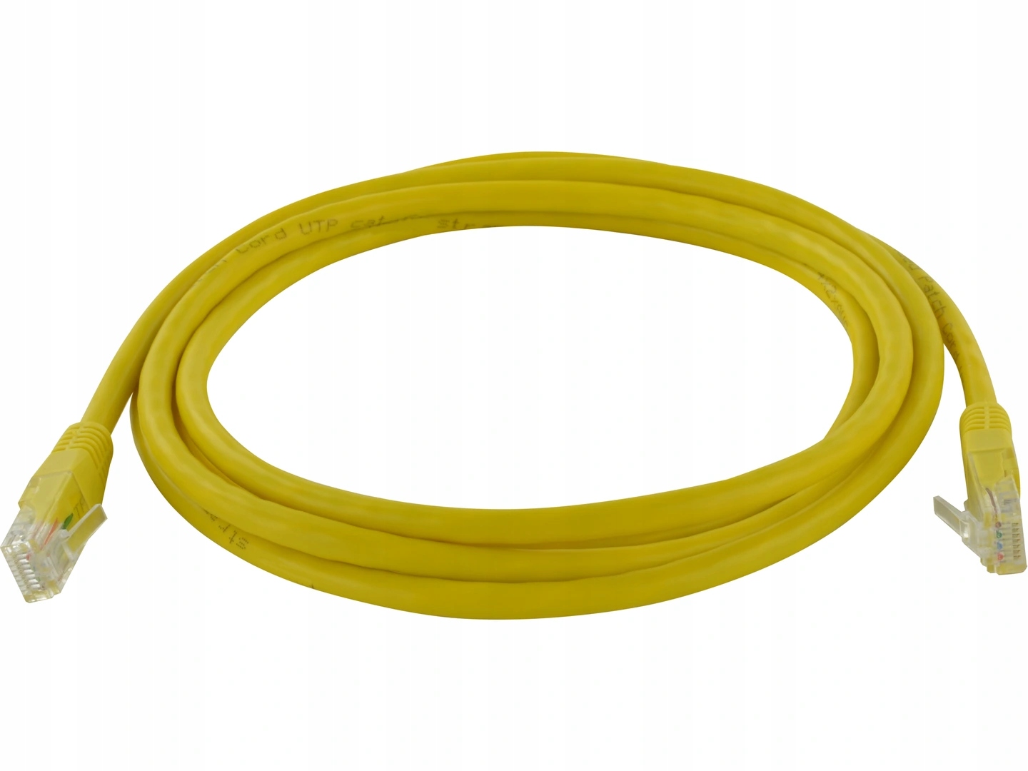 Kabel sieciowy Patchcord UTP RJ45 kat.6 żółty 10m Typ przewód