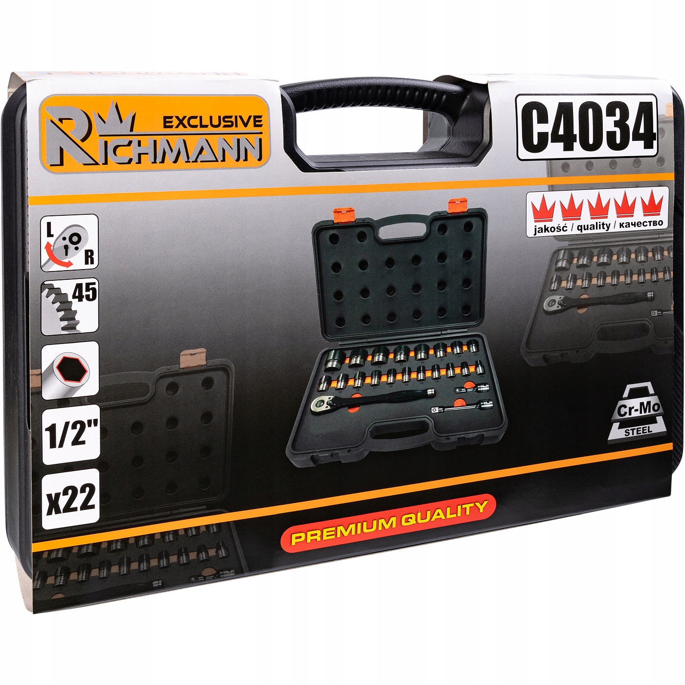 Richmann Klucze nasadowe nasadki udarowe 10mm 36mm Producent code C4034