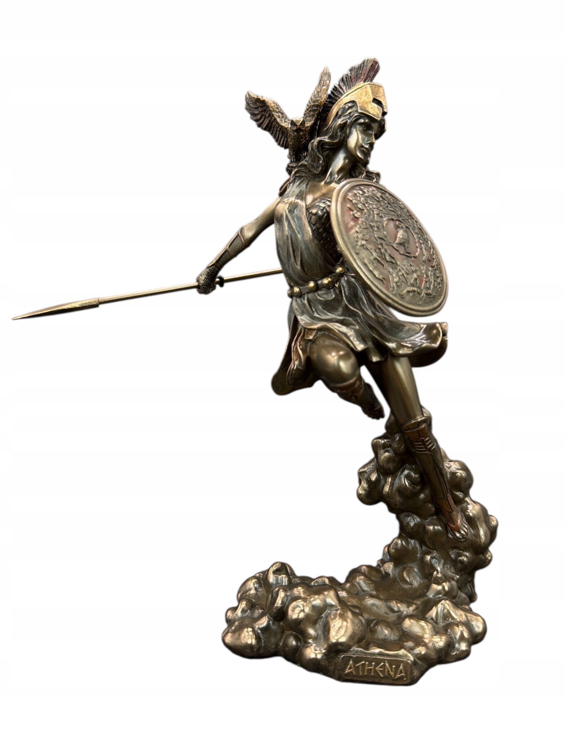 Grécka socha bohyne múdrosti a vojny Atena s štítom Veronese WU77690A4