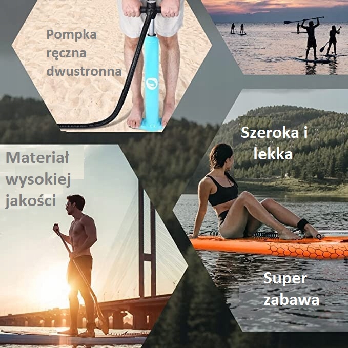 DESKA SUP BOARD POMPOWANA Exprotrek 305cm 150kg Marka bez marki