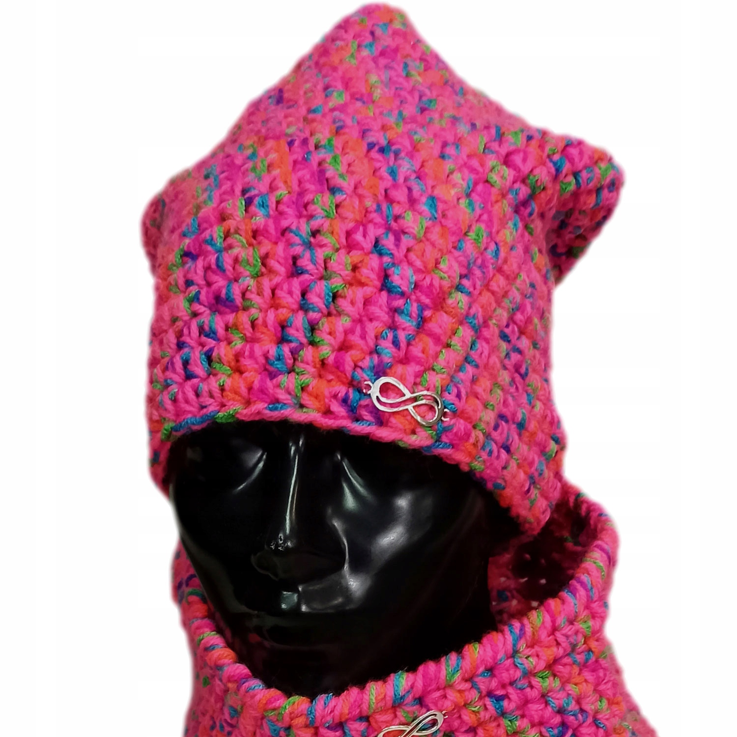 čepice Pinku šmoulinka handmade L 58-60