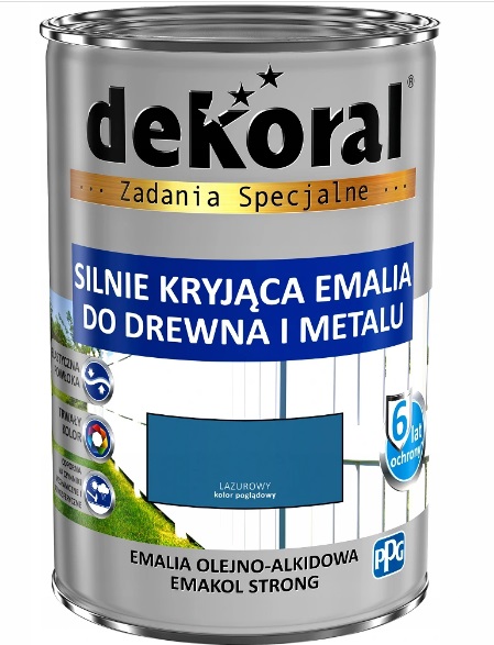 Dekoral emalia drewna i metalu lazurowy 5l poł.