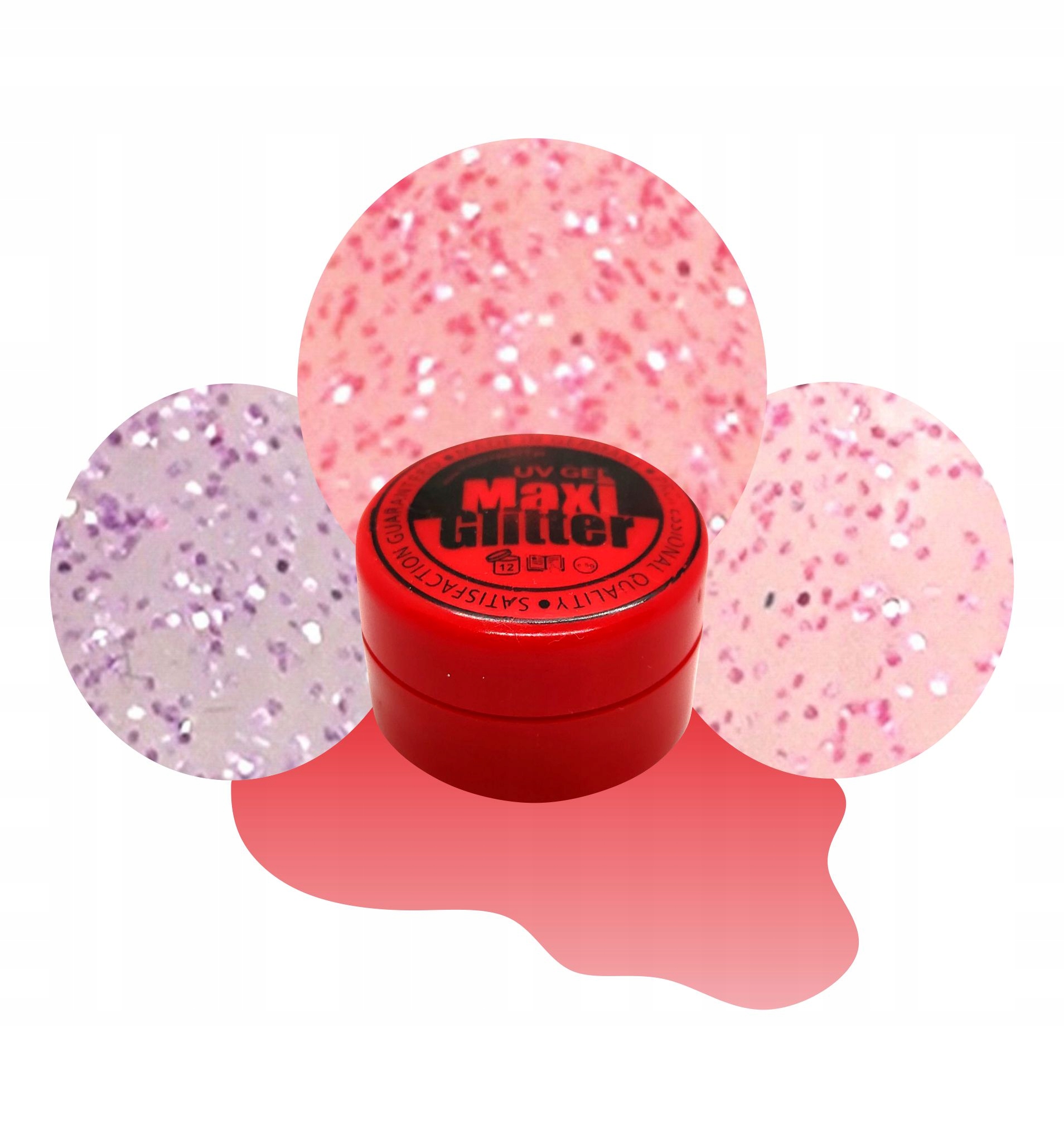 

Żel Kolorowy Brokatowy do Paznokci Manicure 5ml