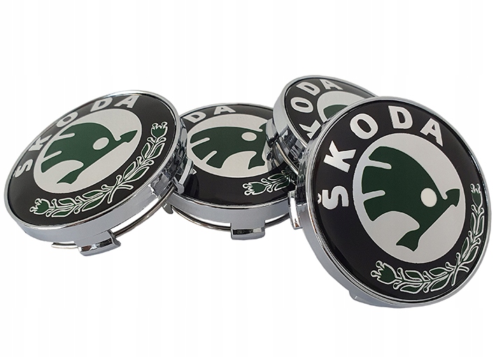 DEKLE DEKIELKI ZAŚLEPKI FELG KAPSLE DO SKODA 60MM