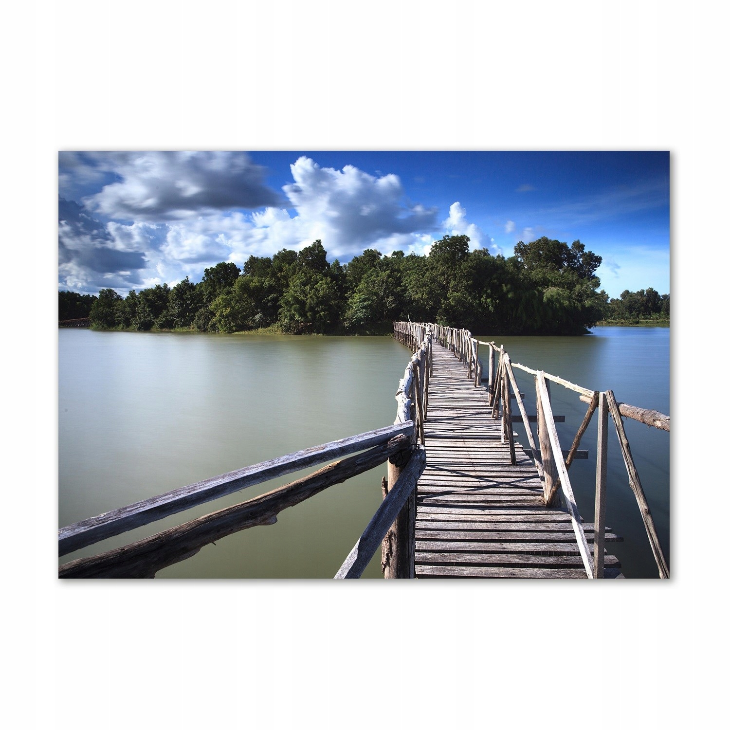 

Foto obraz szkło hartowane Drewniany most 100x70